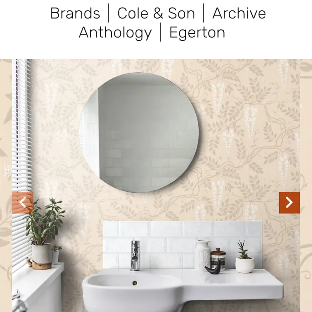 Cole & Son Wallpaper Anthropologie Single Roll Egerton Pattern 63/8052 Batch BB1